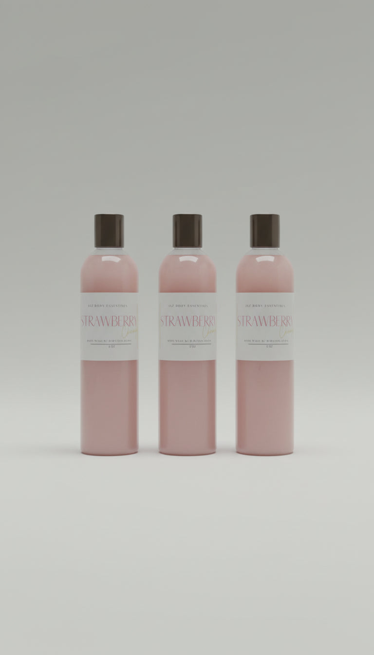Gel douche champagne fraise avec billes éclatantes
