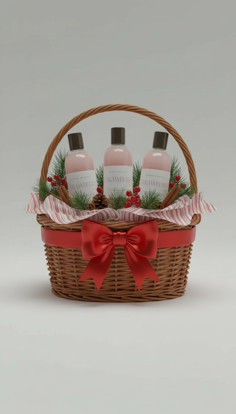 Gel douche champagne fraise avec billes éclatantes