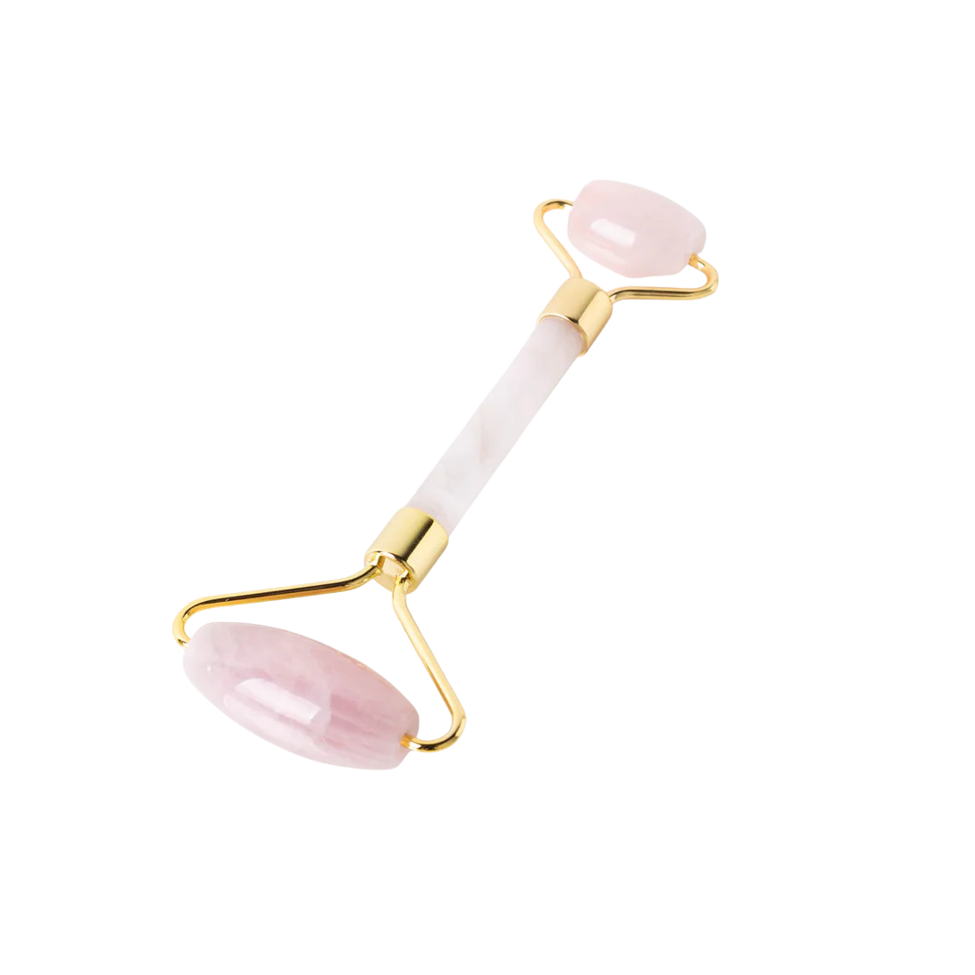 Rouleau de massage facial en quartz rose