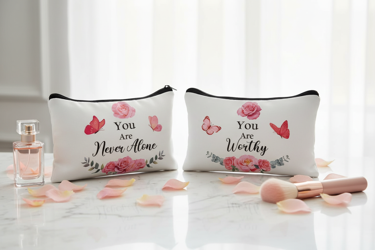 Trousse de Maquillage pour Femmes Mélaninées — Styles Afrocentriques et d'Affirmation