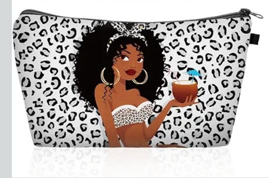 Trousse de Maquillage pour Femmes Mélaninées — Styles Afrocentriques et d'Affirmation
