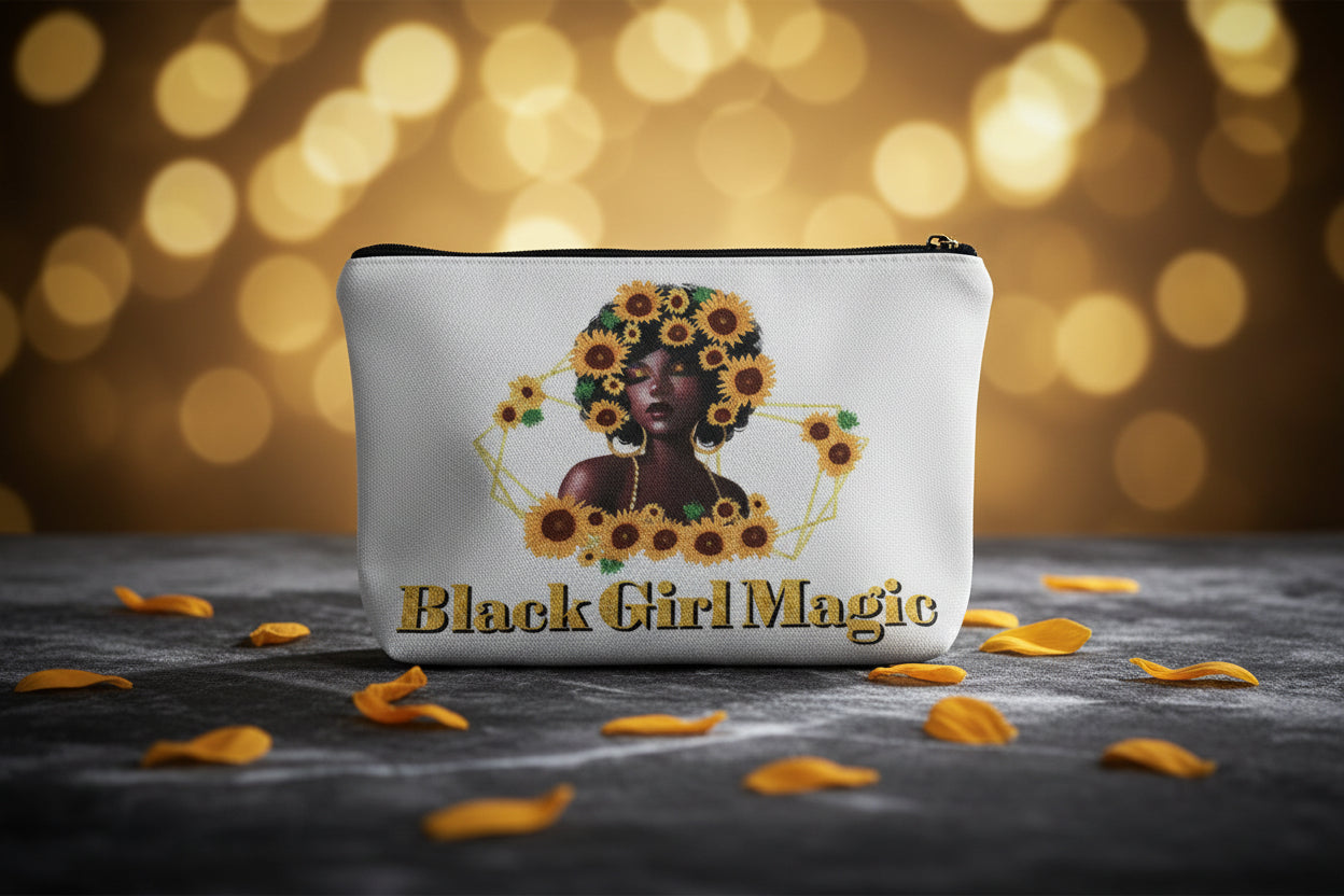 Trousse de Maquillage pour Femmes Mélaninées — Styles Afrocentriques et d'Affirmation
